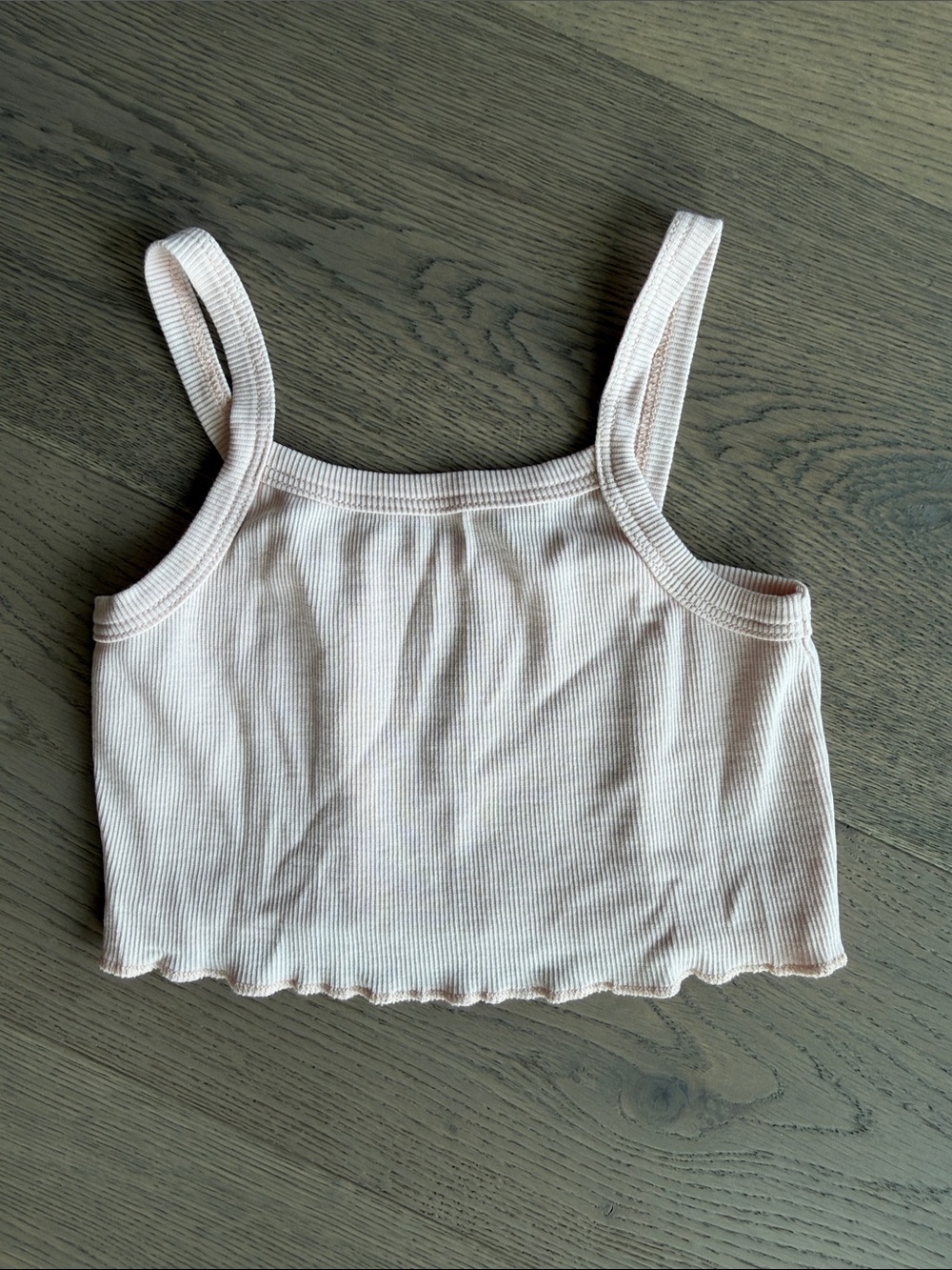 Wild Wawa Crop Tank Top - Light Pink